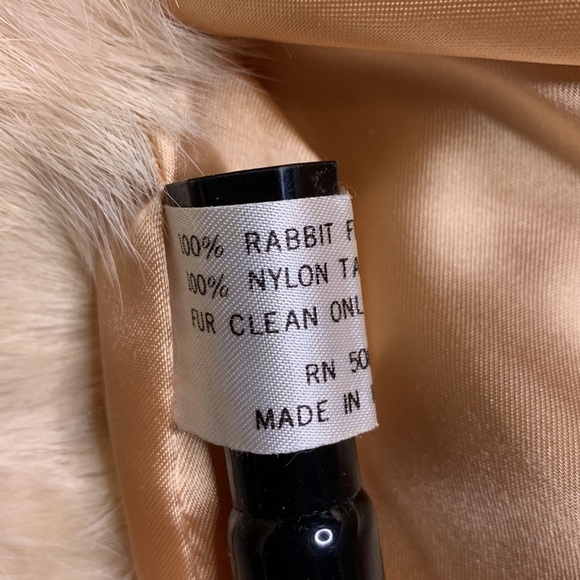 Rabbit fur jacket ladies size S - Picture 4 of 10